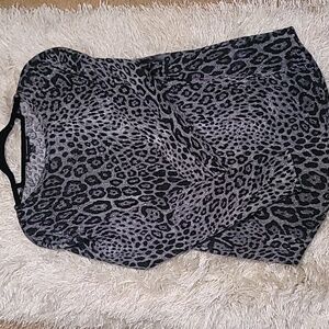 INC International Concepts Metallic Cheetah Top